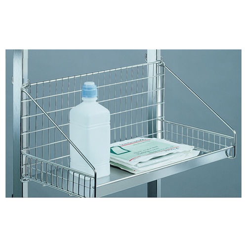 Mensola multifunzione - 2 258 03 18 - PCM HABILCLASS - Medi.Caddie® - in acciaio inossidabile / a muro / con griglia