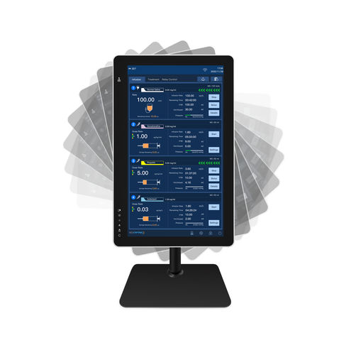 Sistema di supervisione e di controllo di pompe di perfusione - MS-100  - Medcaptain Medical Technology - continuo / con touch screen