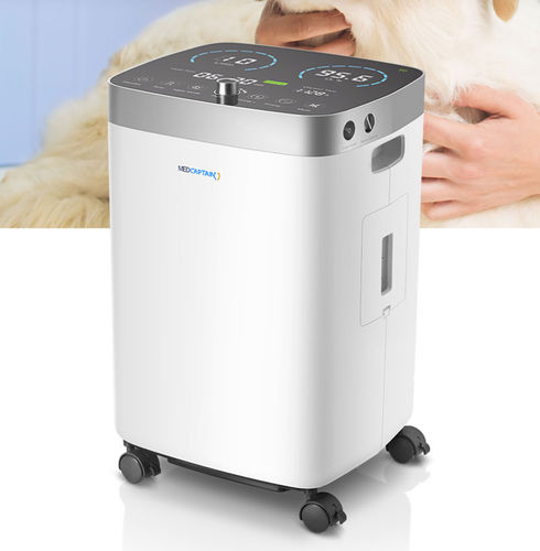 Concentratore di ossigeno medico - UniOxy C5 - Medcaptain Medical Technology - con rotelle / ad alta purezza