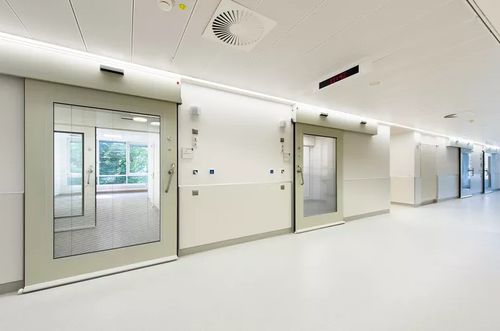 Porta di protezione - CLEAN K1-A  - record portes automatiques - di radioprotezione / da laboratorio / per l'industria farmaceutica