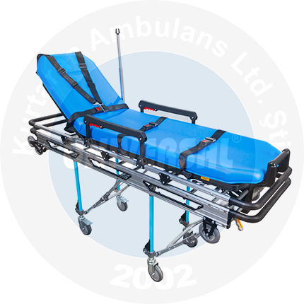 Barella con carrello di trasferimento - KS002  - KURTARAN AMBULANS - per ambulanze / manuale / ad altezza regolabile