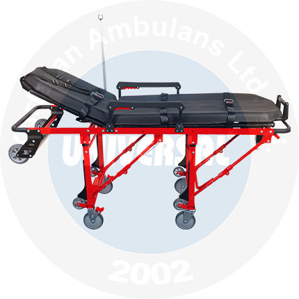 Barella con carrello da trasporto - KS015  - KURTARAN AMBULANS - per ambulanze / manuale / pieghevole