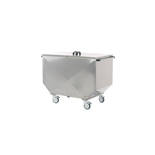 Carrello medico - Meyosis - portarifiuti / in acciaio inossidabile / mobile