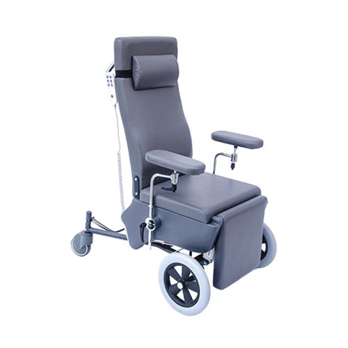 Poltrona per prelievo di sangue elettrica - MYS-818 - Meyosis - a 3 sezioni / con poggiagambe / con rotelle