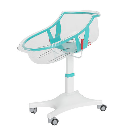 Culla pediatrica ad altezza regolabile - DP 7010 - Trinodal - Trendelenburg / con rotelle / trasparente