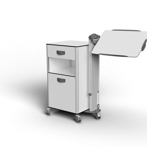 Comodino con blocco - DA 1050 - Trinodal - con tavolino servitore / con tavolino servitore integrato / a scomparti