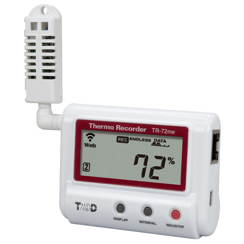 Registratore di dati di temperatura - TR-72nw - T&D Corporation - di umidità / USB / senza fili