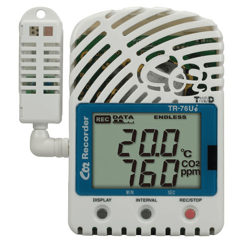 Registratore di dati di temperatura - TR-76Ui - T&D Corporation - di umidità / di concentrazione di CO2 / USB
