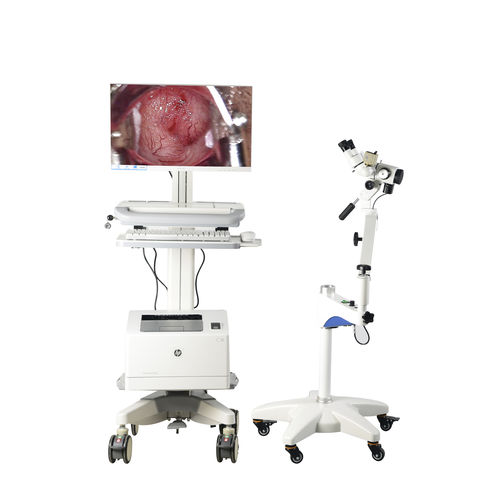 Videocolposcopio - FD-10C - Hunan Fude Technology - binoculare / su carrello