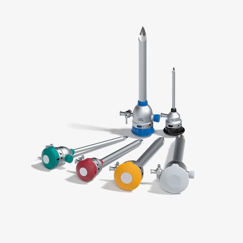 Trocar per laparascopia - EndoLine - EMD - Endoscope Device Manufacturing and Sales - a lama / con punta arrotondata / con connettore per insufflazione