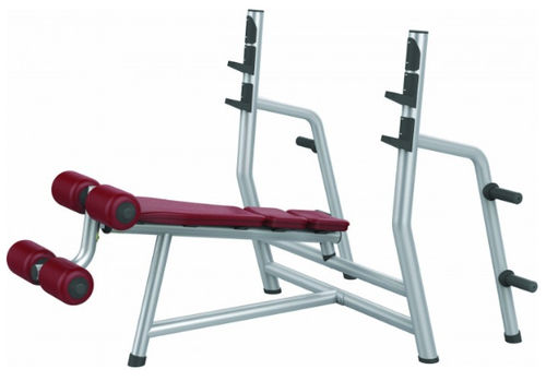 Panca per esercizi muscolari invertita - 470270-1 - Care Fitness - con rastrelliera per bilancieri