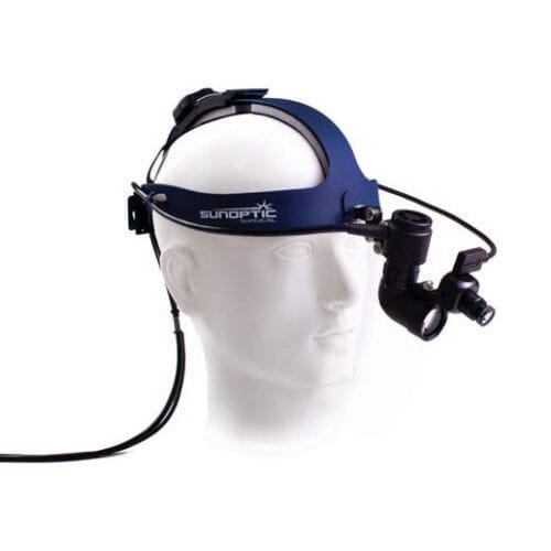 Lampada frontale chirurgica - SUNOPTICS LX2+ - Protech Medical - LED / con batteria ricaricabile / per lenti binoculari