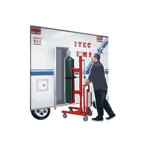 Carrello portabombole di ossigeno - iTEC Manufacturing - portabombole di gas / di trasporto / elevabile