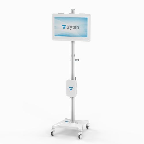 Carrello per telemedicina per videoconferenza - S5 - Tryten Technologies - ad altezza regolabile / sicuro / con touch screen