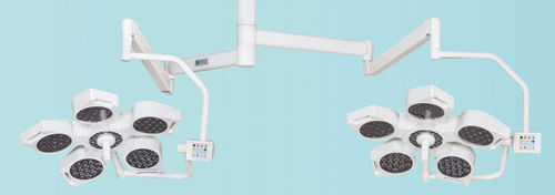 Lampada scialitica a soffitto - Medlight 50+50 - Meditech India - LED / 2 bracci / 96