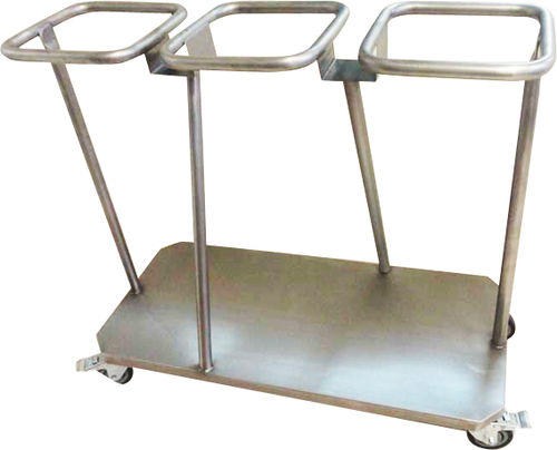 Carrello di trasporto - Zenon Diagnostik - portarifiuti / 3 sacchi