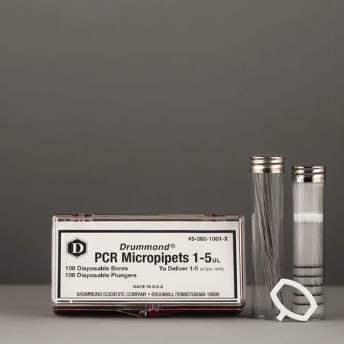 Micropipetta a spostamento positivo - 5-000-1001-X - Drummond Scientific Company - a un canale / a volume fisso / monouso