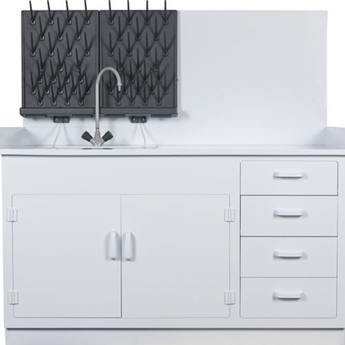 Workstation da laboratorio da terra - FR-WT series - TopAir Systems, Inc. - con lavandino