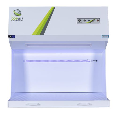 Banco pulito da laboratorio - DF-60 - TopAir Systems, Inc. - per manipolazione di polveri / da terra / HEPA