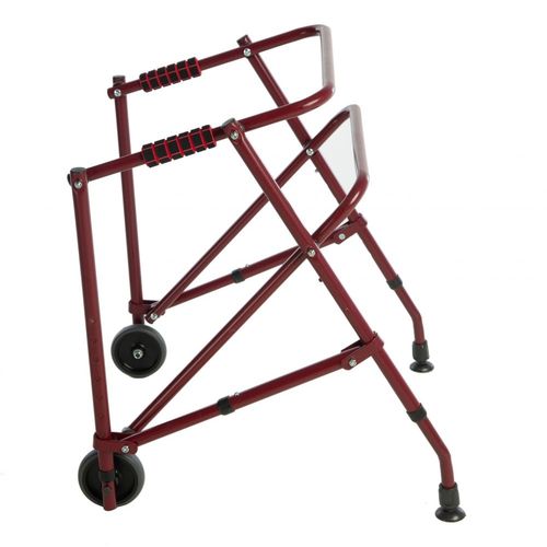 Deambulatore con 2 ruote - OP-903 - Medimport - ad altezza regolabile / pieghevole