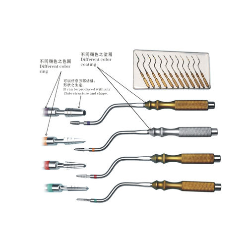 Osteotomo concavo - Shanghai LZQ Precision Tool - per rialzo del seno nasale