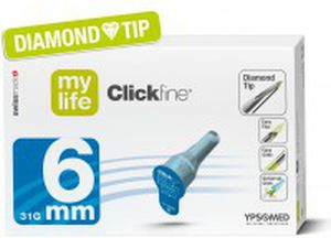 Ago per iniezione di insulina - mylife Clickfine®  - MyLife - di sucurezza / penna