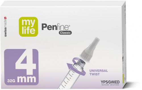 Ago per iniezione di insulina - mylife Penfine® Classic - MyLife - di sucurezza / penna
