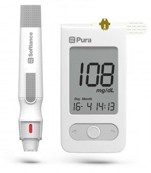 Glucometro con penna pungidito - mylife Pura - MyLife - con autocondificazione