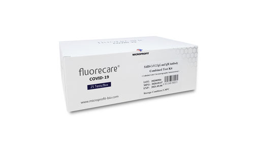 Kit di test per diagnosi COVID-19 - fluorecare® MF-61 - Shenzhen Microprofit Bio-tech Co., Ltd. - d'IgG / di IgM / SARS-COV-2