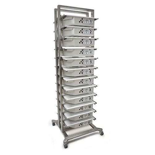 Rack per endoscopio - RACK12™ - MDG Engineering - per laparoscopia / da laboratorio / di stoccaggio