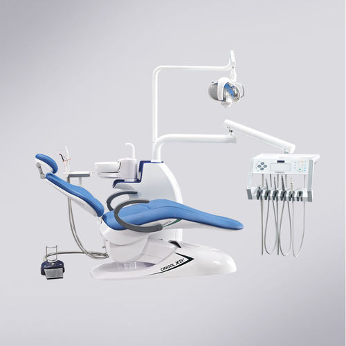 Riunito odontoiatrico con monitor - X5+ FLOOR  - Foshan Cingol Medical Instrument Co.,Ltd - con portastrumenti / con illuminazione LED