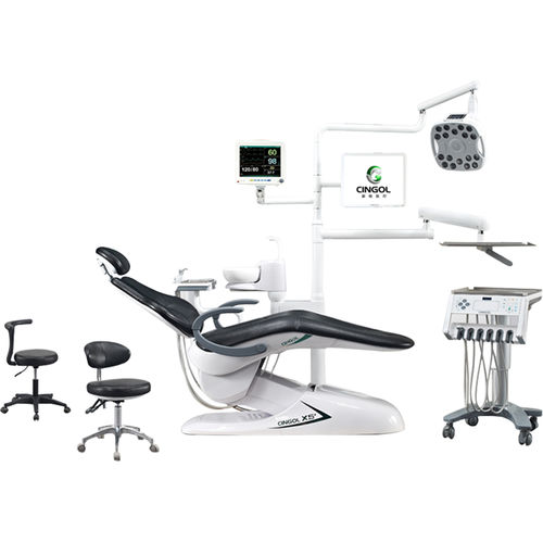 Riunito odontoiatrico con monitor - X5+ IMPLANT - Foshan Cingol Medical Instrument Co.,Ltd - con portastrumenti / con illuminazione LED