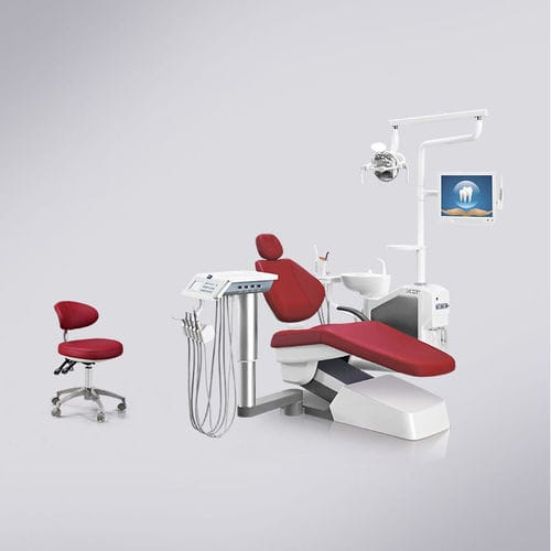 Riunito odontoiatrico con monitor - X3+ - Foshan Cingol Medical Instrument Co.,Ltd - con portastrumenti / con illuminazione LED