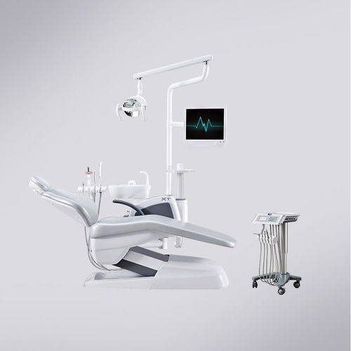 Riunito odontoiatrico con monitor - X1+ CART - Foshan Cingol Medical Instrument Co.,Ltd - con portastrumenti / con illuminazione LED