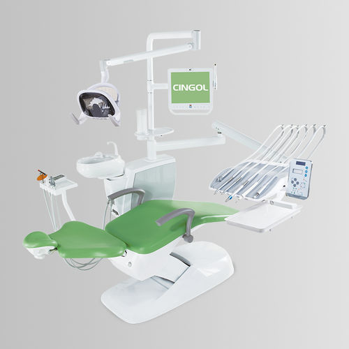 Riunito odontoiatrico con monitor - X1 2020 Top-Mounted - Foshan Cingol Medical Instrument Co.,Ltd - con portastrumenti / con illuminazione LED