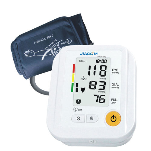 Sfigmomanometro elettronico automatico - BP-JC312 - SHENZHEN JIACOM TECHNOLOGY CO. LTD - con bracciale adulti