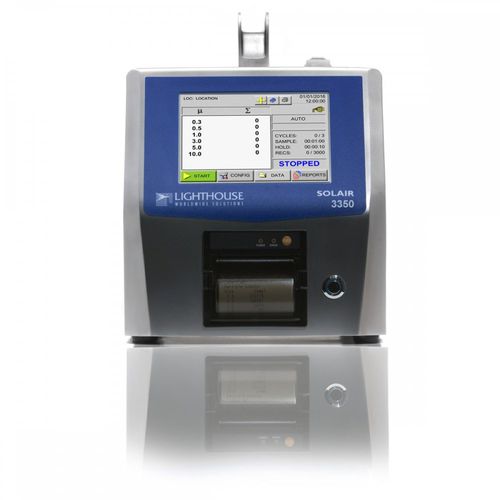 Contatore di particelle laser - Solair 3350 - Lighthouse Worldwide Solutions - per camera bianca / portatile / 8 canali