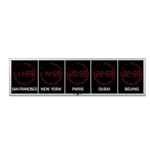 Orologio digitale - LEDI® WORLD 5.60 - Gorgy Timing SAS - per struttura sanitaria / di sincronizzazione