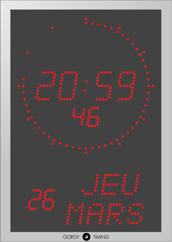 Orologio digitale - LEDICA® ALPHA 7.60MS - Gorgy Timing SAS - per struttura sanitaria / di sincronizzazione