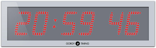 Orologio digitale - LEDI® 12S outdoor double face - Gorgy Timing SAS - per struttura sanitaria