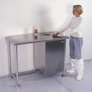 Tavolo per camera bianca - WDT series - Palbam Class - rettangolare / in acciaio inossidabile / in plastica