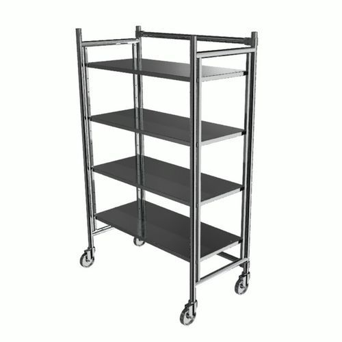 Scaffalatura 4 ripiani - SU-1060-S-Casters - Palbam Class - mobile / in acciaio inossidabile