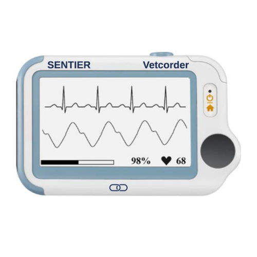 Monitor multiparametrico compatto - Vetcorder - Sentier - ECG / di temperatura / SpO2