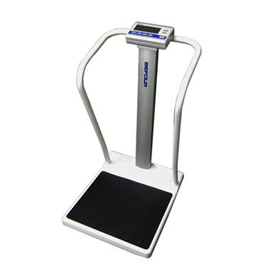 Bilancia pesapersone elettronica - MX310 - Befour, Inc - con piattaforma / con display LED / con sbarra di sicurezza