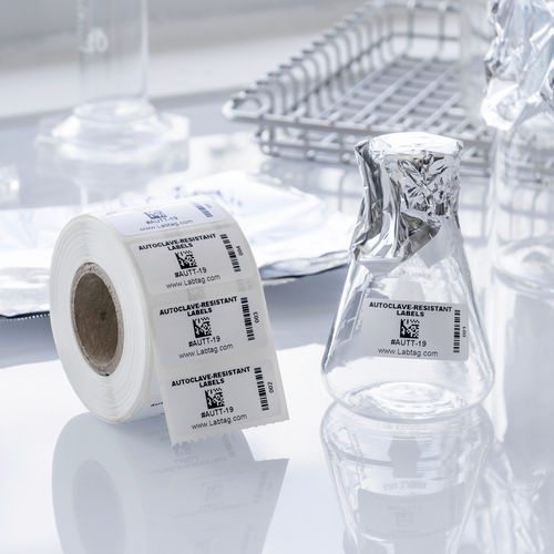 Rotolo di etichette per tubi - Steri-ThermoTAG™ - GA International - per matracci / per piastre di Petri / autoclavabile