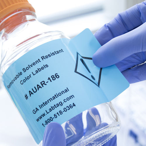 Etichetta per tubi - ChemicoTAG™ - GA International - per flaconi / resistente all'alcol / resistente ai prodotti chimici