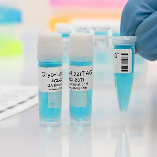 Etichetta per tubi - Cryo-LazrTAG™  - GA International - per micropiastre / per matracci / per contenitori criogenici
