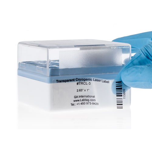 Etichetta per provette criogeniche - Cryo-LazrTAG™  - GA International - per tubi di microcentrifuga / per provette PCR / per contenitori criogenici
