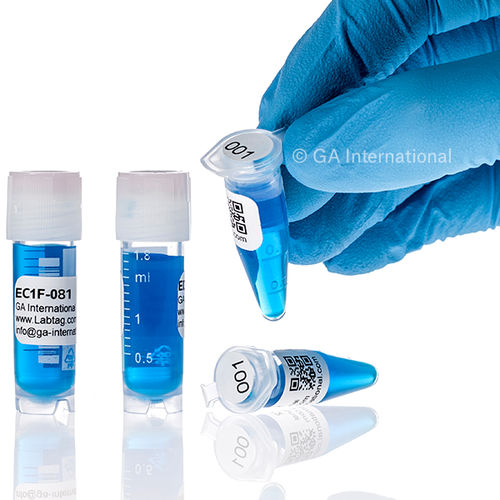 Etichetta per provette criogeniche - Cryo DTermo™ - GA International - per flaconi / per contenitori criogenici / per scatole di congelamento