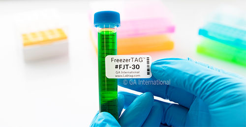 Etichetta per tubi - Permanent FreezerTAG™ - GA International - per flaconi / per micropiastre / per scatole di congelamento
